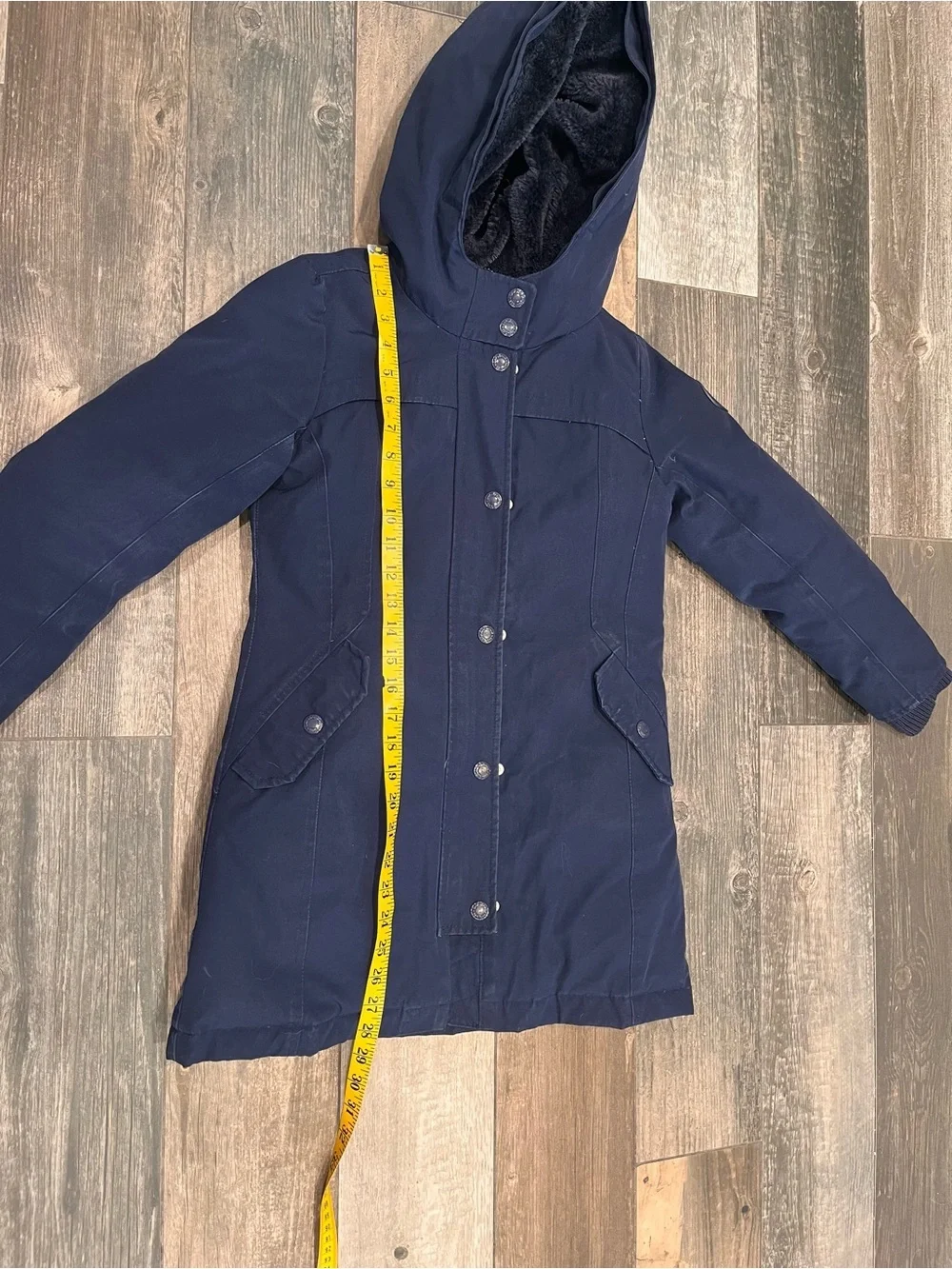 Gap Kids Girl Cold Control Ultra Max Down Parka Coat Navy Size L